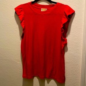 Nation LTD Paulette Ruffle Tank Large